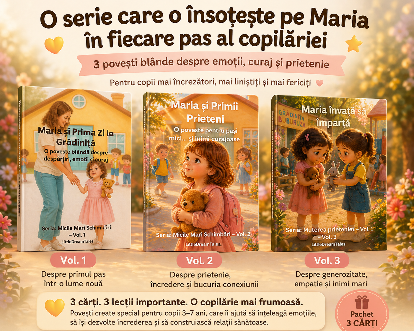 👉 Pachet 3 Cărți pentru copii – Micile Mari Schimbări (120+ pagini) - imagine 3