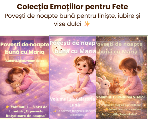 Colecția Emoțiilor pentru fete – Noapte bună cu Maria (Vol. 1 + 2 + 3)
