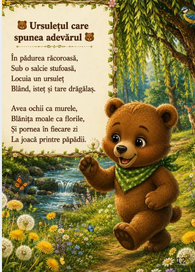 Poezii blânde pentru inimioare curajoase – Carte ilustrată pentru copii (3–8 ani) - imagine 3