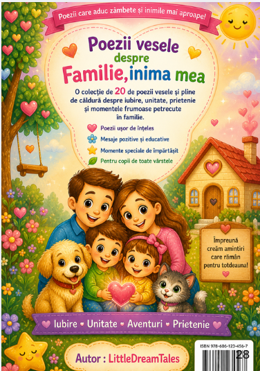 Poezii vesele despre Familie, inima mea – Carte educativă pentru copii - imagine 8