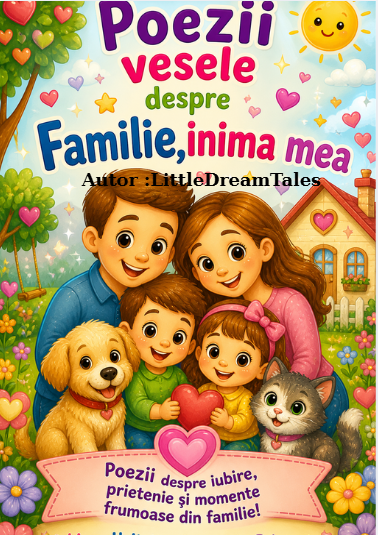 Poezii vesele despre Familie, inima mea – Carte educativă pentru copii
