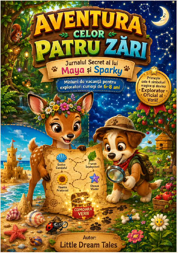 Aventura celor Patru Zări – Jurnalul Secret al lui Maya și Sparky