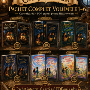 Colecția completă „Aventurile Anei și ale lui Matei” – 6 cărți + 6 caiete de activități PDF cadou