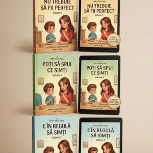 Pachet complet „Povești despre emoții și pași mici” — Volumele 1, 2 și 3