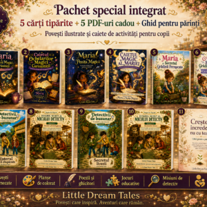 Pachet cărți copii Little Dream Tales cu 5 PDF-uri cadou și ghid pentru părinți