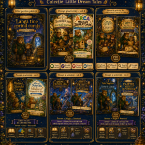 Pachet cărți copii Little Dream Tales cu 5 PDF cadou și ghid pentru părinți