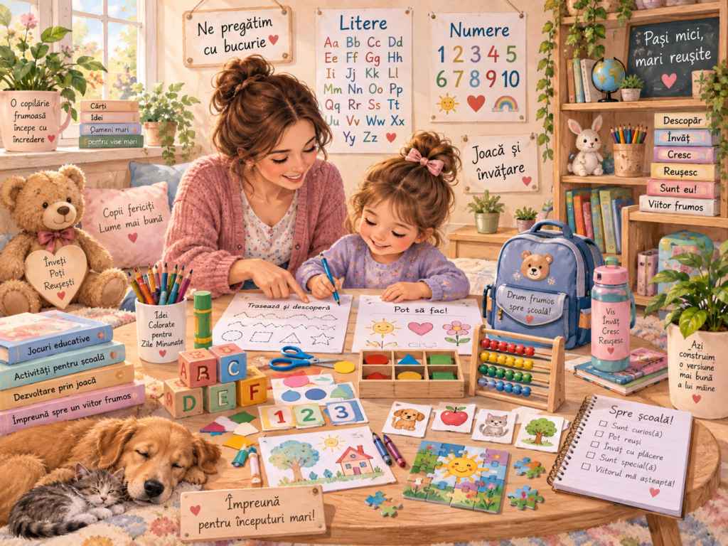 Pregătirea copilului pentru școală – activități educative acasă