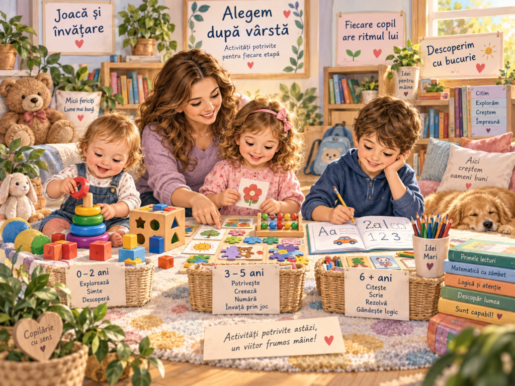 Cum alegem activități educative potrivite vârstei copilului