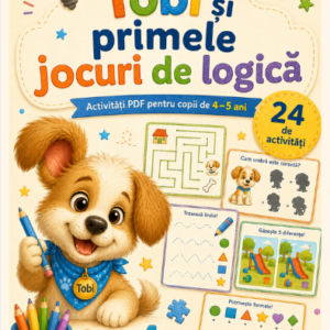 Jocuri de logică copii 4-5 ani – Tobi și primele jocuri de logică