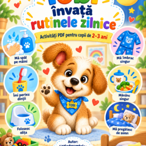 Autonomie copii 2-3 ani – Tobi învață să facă singur