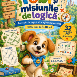 Jocuri de logică copii 8-10 ani – Tobi și misiunile de logică