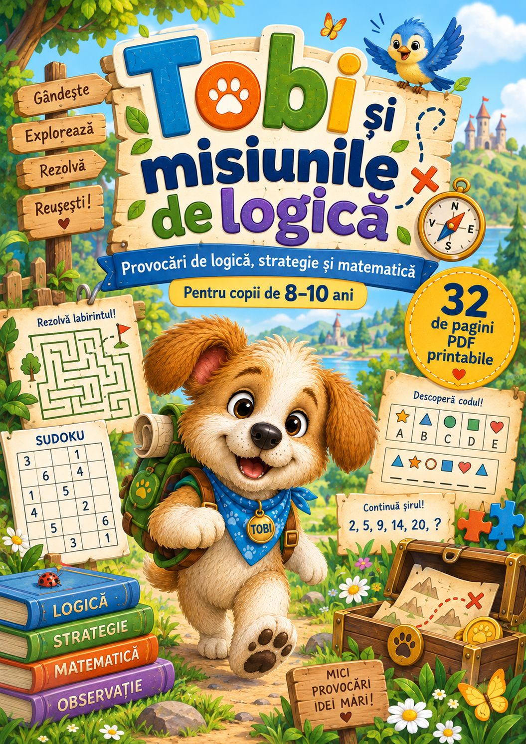 Fișe de lucru PDF pentru copii – activități educative prin joacă