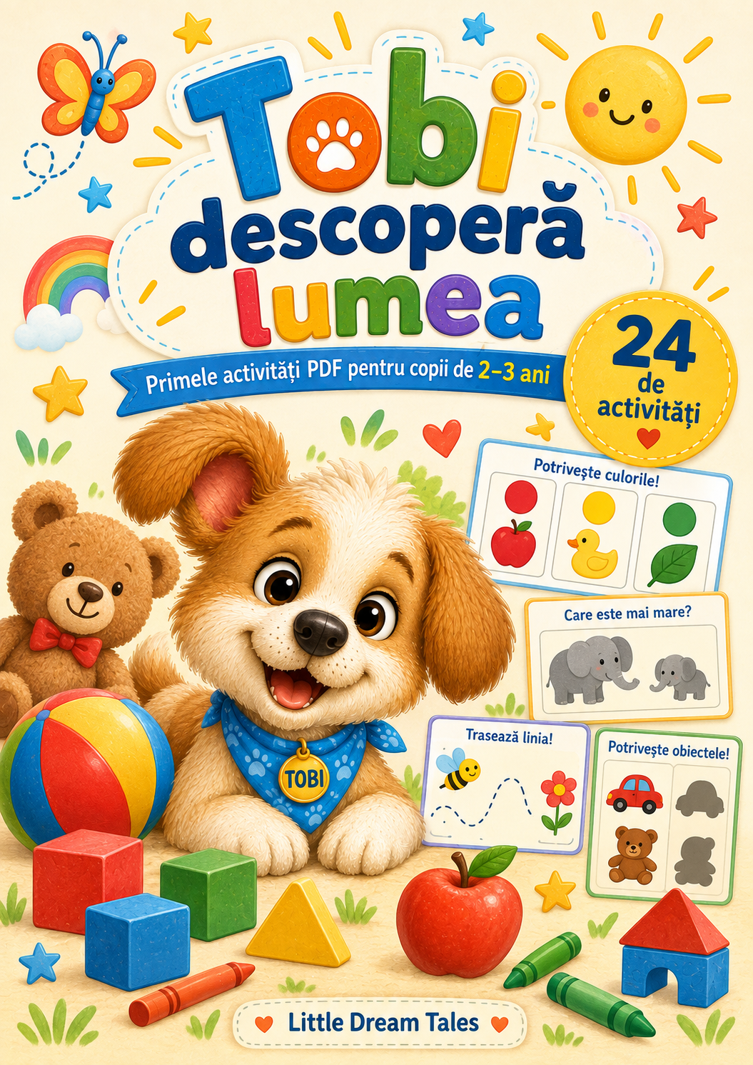 Activități educative copii 2-3 ani – Tobi descoperă lumea