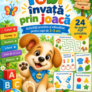 Activități educative copii 3-5 ani – Tobi învață prin joacă