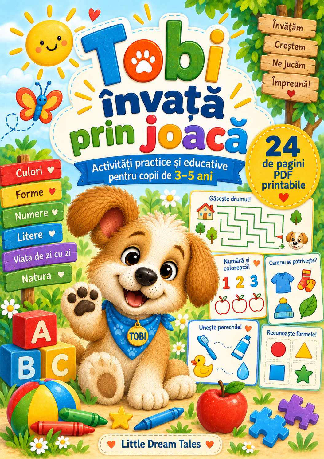 Activități educative copii 3-5 ani – Tobi învață prin joacă
