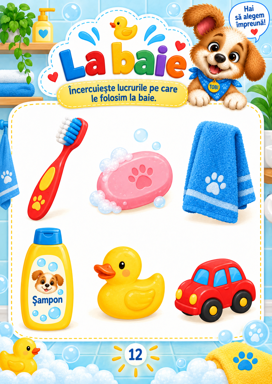 Tobi descoperă lumea – Primele activități PDF pentru copii de 2–3 ani - imagine 4