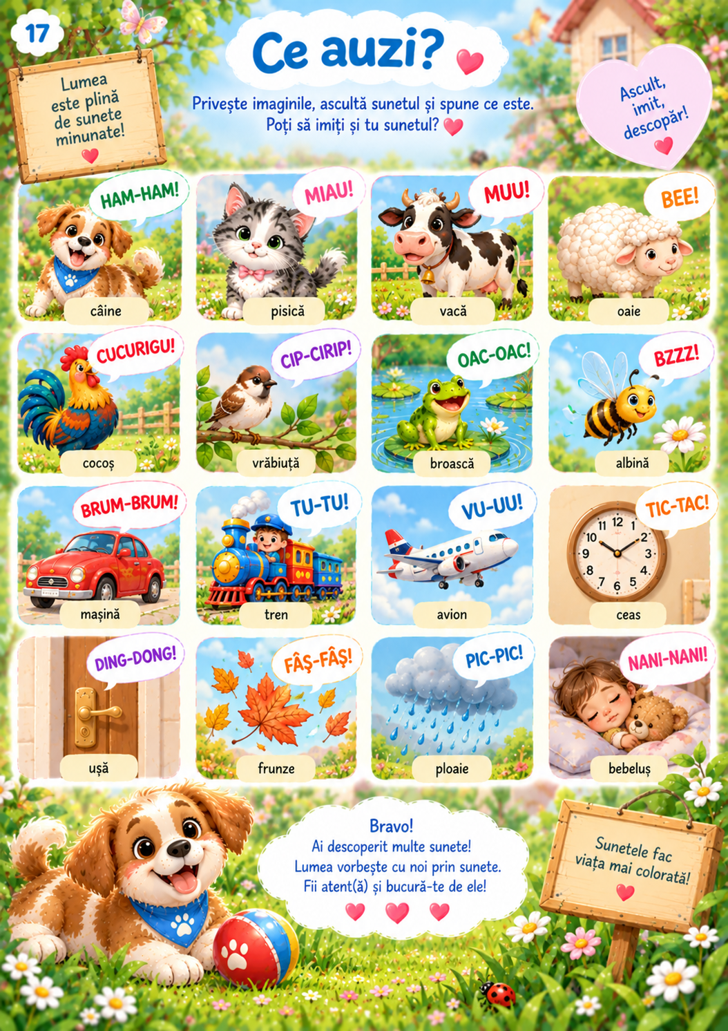 Sunete jucăușe cu Tobi – PDF educațional 2–3 ani - imagine 4