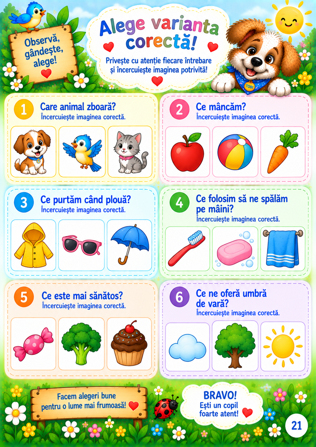 Tobi descoperă lumea – Primele activități PDF pentru copii de 2–3 ani - imagine 2