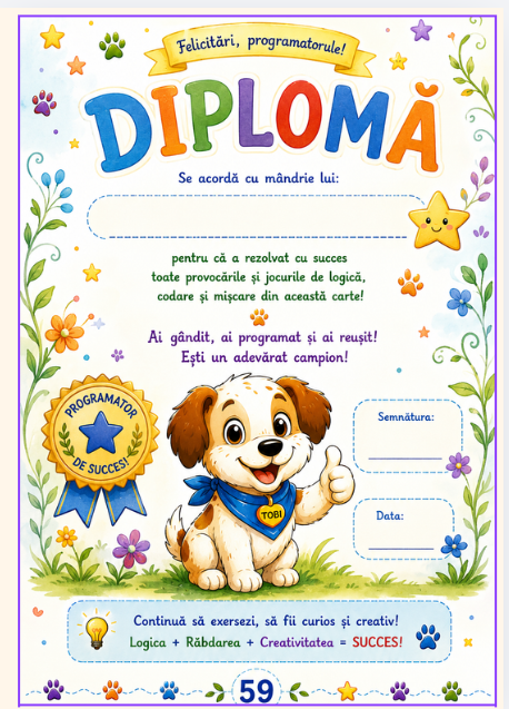 Tobi, Micul Programator – Volumul 1: Alarma lui Tobi - 60 de pagini de logică și codare fără ecrane - PDF printabil - 5–6 ani - imagine 8