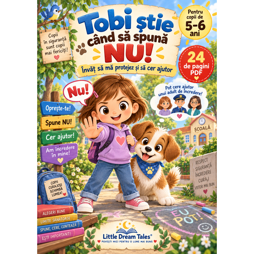 Caiet educativ siguranta copii - Tobi stie cand sa spuna NU